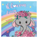 Sticker- en Sjablonenboek Ik hou van Dieren