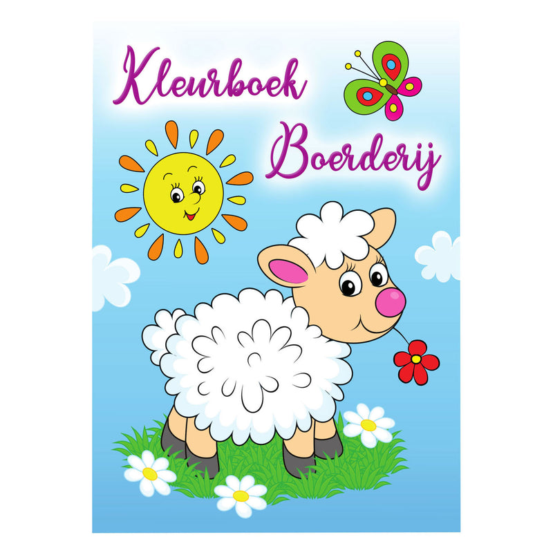 Kleurboek Boerderij, 96 pagina's