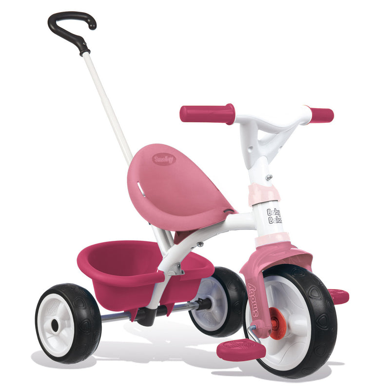 Smoby Baby Balade Driewieler met Fluisterbanden Roze/Wit