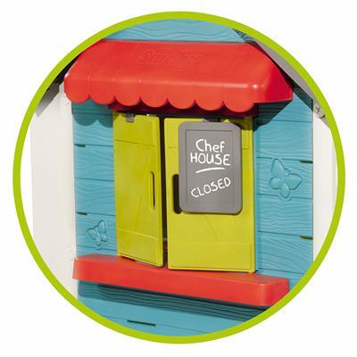 Smoby Chef House Speelhuisje + Accessoires 132x124.5x135.7 cm
