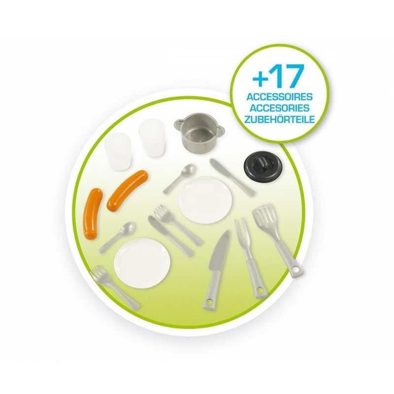 Smoby Speelhuis Pretty + Keuken + 17 Accessoires 145x110x127 cm Groen/Oranje