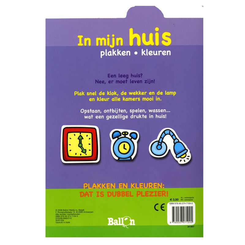 Plakken en Kleuren - In mijn Huis, 2-4 jaar