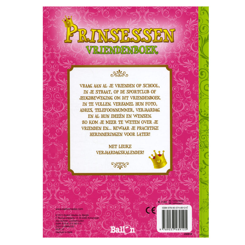 Prinsessen Vriendenboek