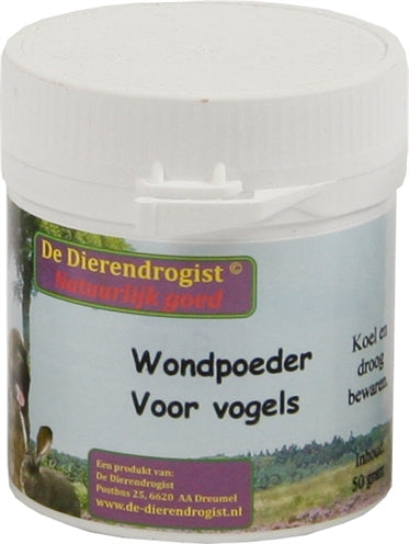 Dierendrogist Wondpoeder Voor Vogels 50 GR