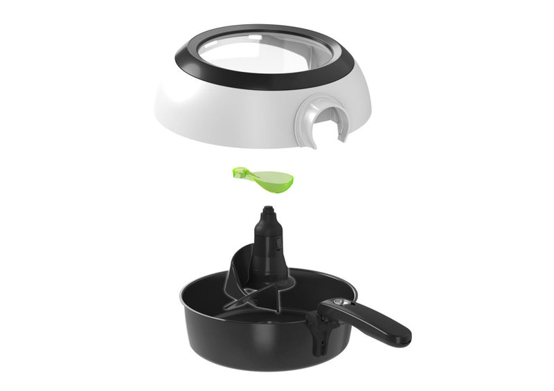 Tefal FZ7600 ActiFry Genius Heteluchtfriteuse 1350W 1.2L Zwart/RVS