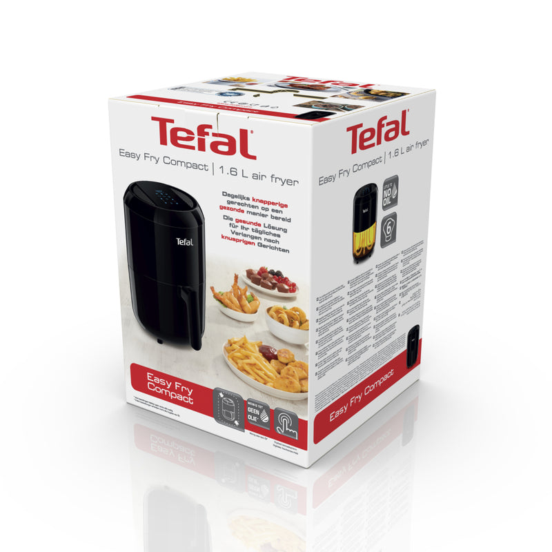 Tefal EY3018 Easy Fry Compact Heteluchtfriteuse 1.6L Zwart
