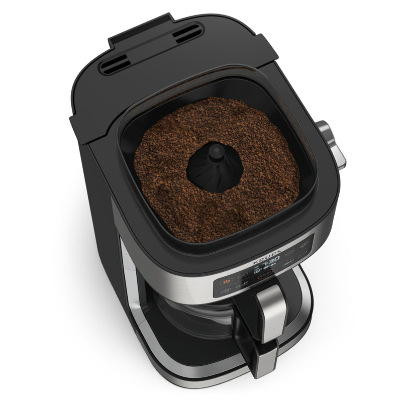 Krups KM760D Aroma Partner Koffiezetapparaat Zwart/Zilver