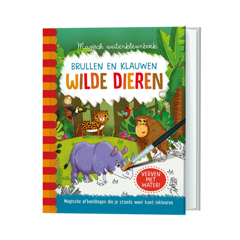 Magisch waterkleurboek - Wilde dieren