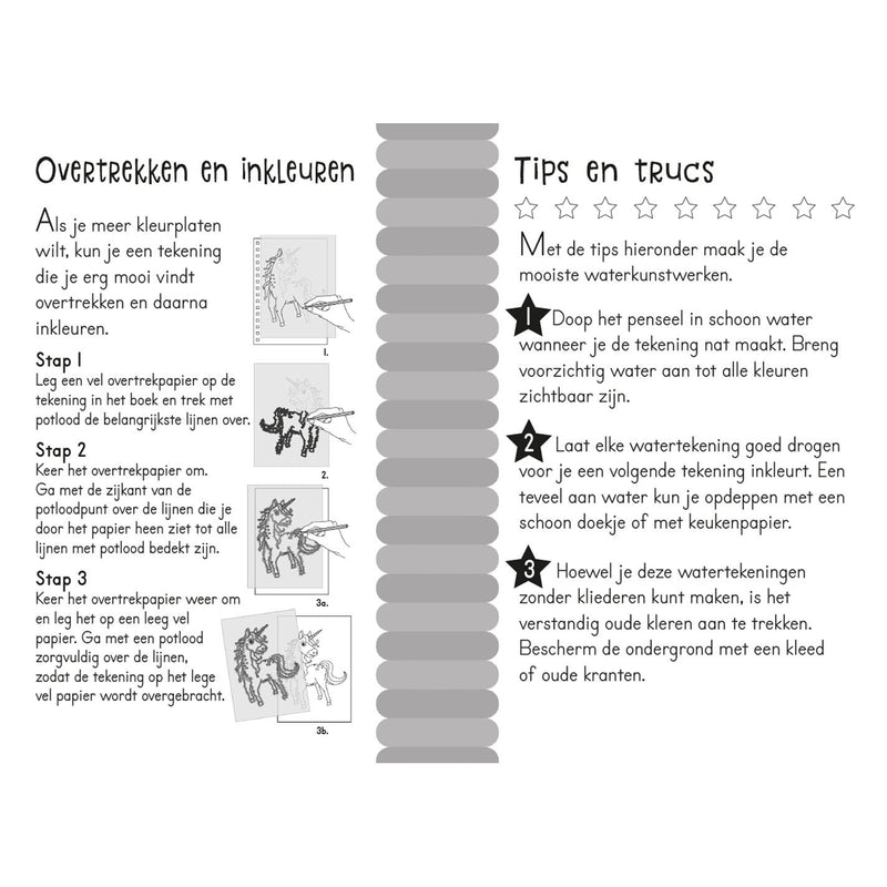 Magisch waterkleurboek - Paarden en Unicorns