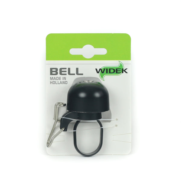 Fietsbel Widek Paperclip mini - zwart (op kaart)