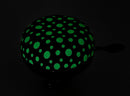 Fietsbel Ding-Dong M-Wave ø80mm - black with white fluorescent dots