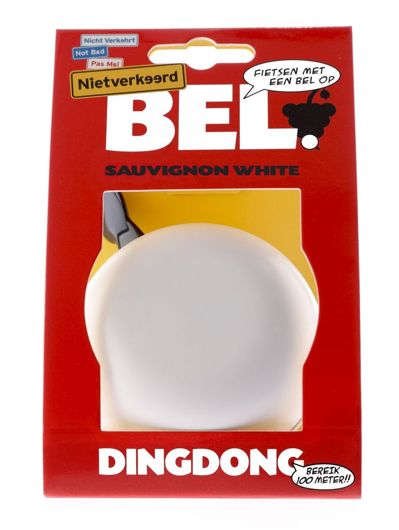 Fietsbel Ding-Dong NietVerkeerd ø80mm - sauvignon white