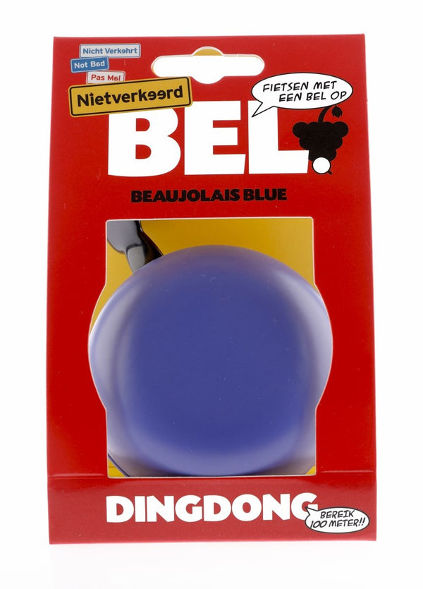 Fietsbel Ding-Dong NietVerkeerd ø80mm - beaujolais blue