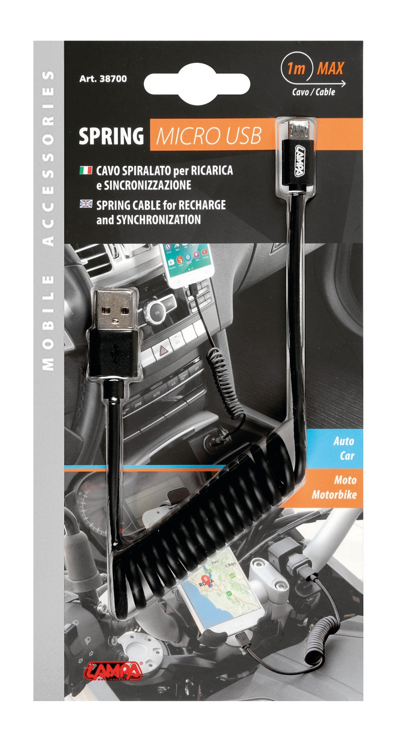 USB-kabel Optiline 100 cm - zwart