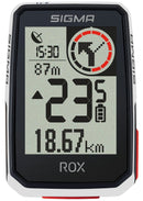 Fietscomputer GPS Sigma ROX 2.0 met standaard stuurhouder - wit