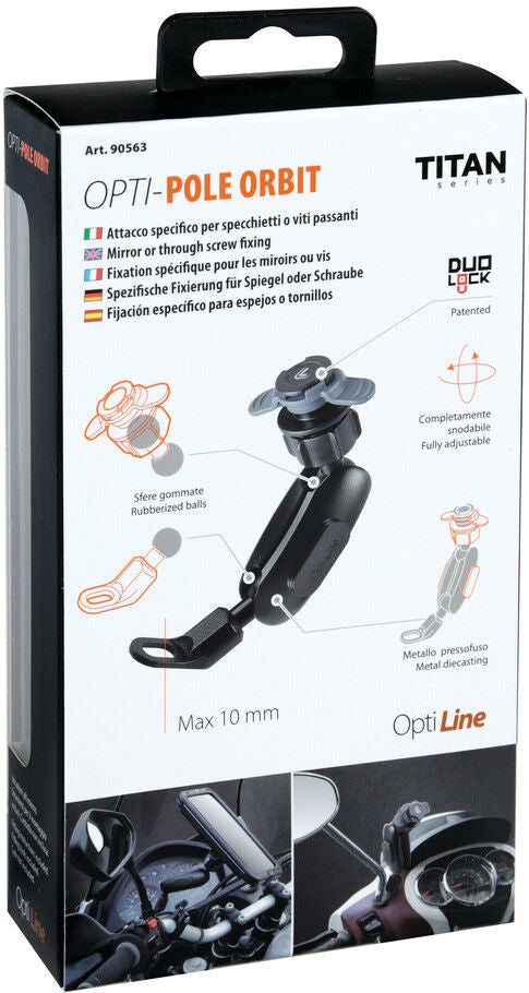 Lampa Opti-Pole Orbit houder voor spiegel of schroefbevestiging
