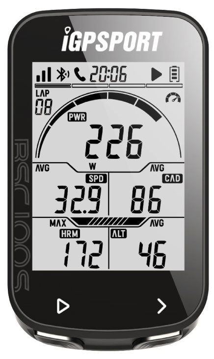 Fietscomputer iGPSPORT BSC100S inclusief standaard stuurmontage