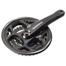 Crankstel 7/8 speed Shimano Altus FC-M311 42/32/22T met kettingrand - zwart