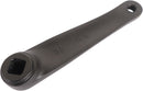 Crankarm links Edge ATB 170mm aluminium - zwart