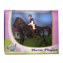 Kids Globe Speelset Paard met Ruiter, 1:24