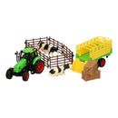 Kids Globe Traktor met aanhanger en acc. 2ass. 25cm