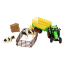 Kids Globe Traktor met aanhanger en acc. 2ass. 25cm