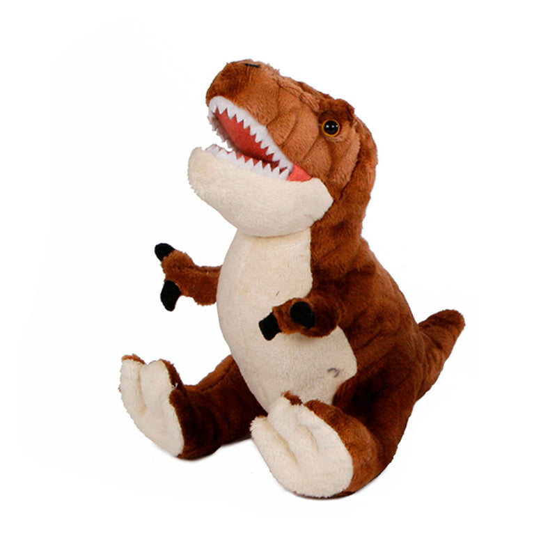DinoWorld Dinosaurus Pluche in Ei - Bruin, 22cm