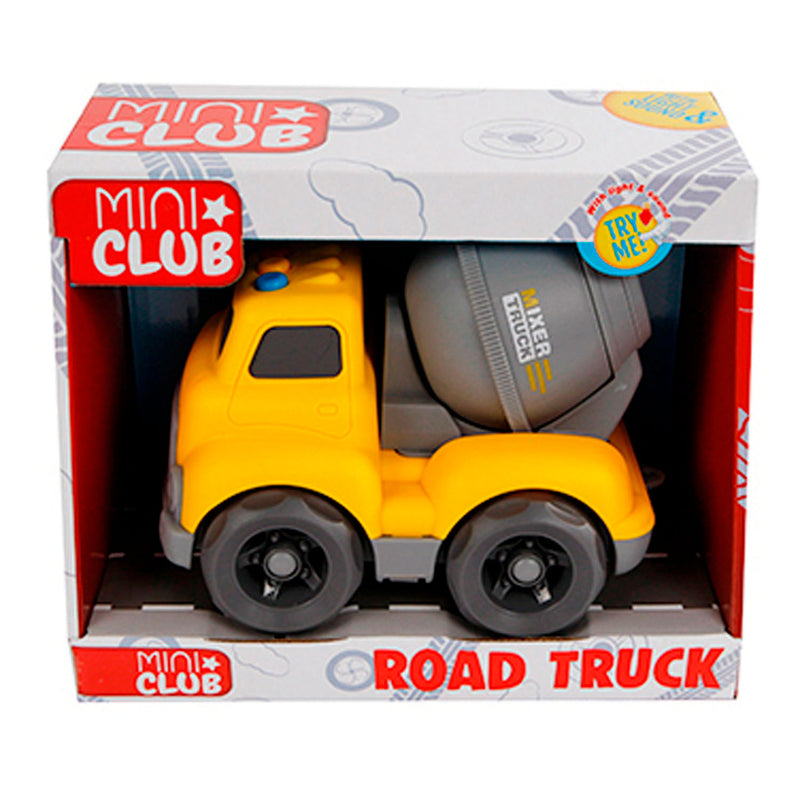 cementwagen Road Truck jongens 16 cm geel/grijs