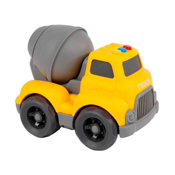 cementwagen Road Truck jongens 16 cm geel/grijs