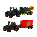 Kids Globe Farming Tractor met Aanhanger Assorti