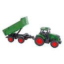 Kids Globe tractor met trailer freewheel 41cm