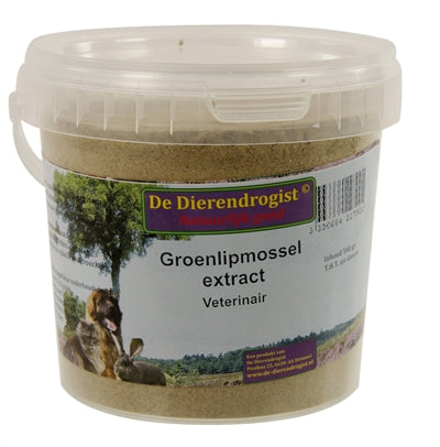 Dierendrogist Groenlipmossel Extract Veterinair 500 GR