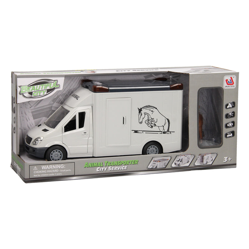 Paardentruck en Paard met Licht en Geluid, 27cm