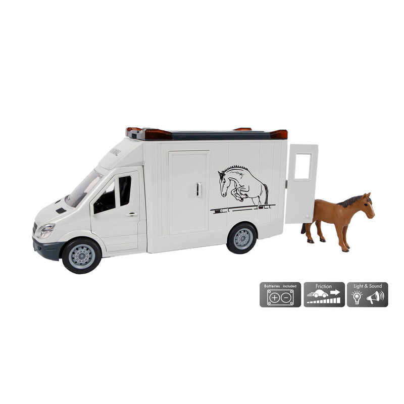 Paardentruck en Paard met Licht en Geluid, 27cm