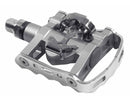 Pedaalset SPD Shimano M324 met plaatje SM-SH56 enkelzijdige binding - zilver