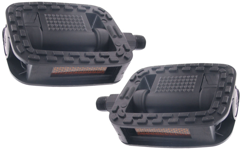 Pedaalset Edge Comfort anti-slip - zwart (werkplaatsverpakking)