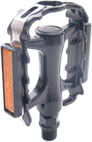 Pedaalset MTB Edge Low Profile met polish zijkant - aluminium zwart