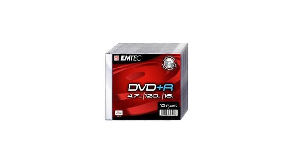 Emtec EKOVPR471016SLl DVD + R 16x 4,7GB 10stuks