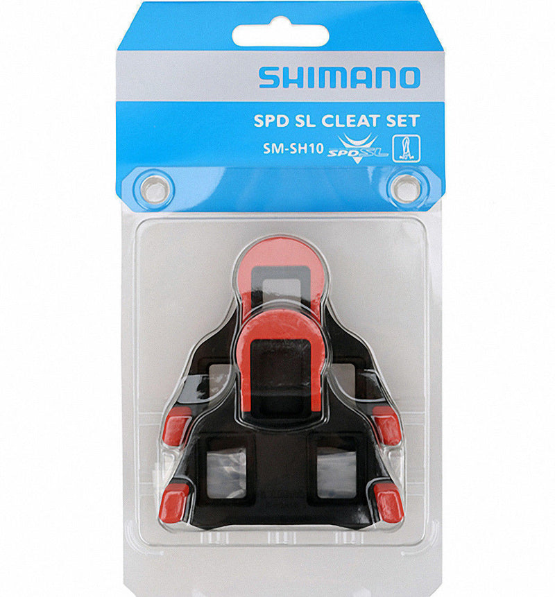 Schoenplaatjes Shimano SM-SH10 SPD-SL-  rood (zonder speling)