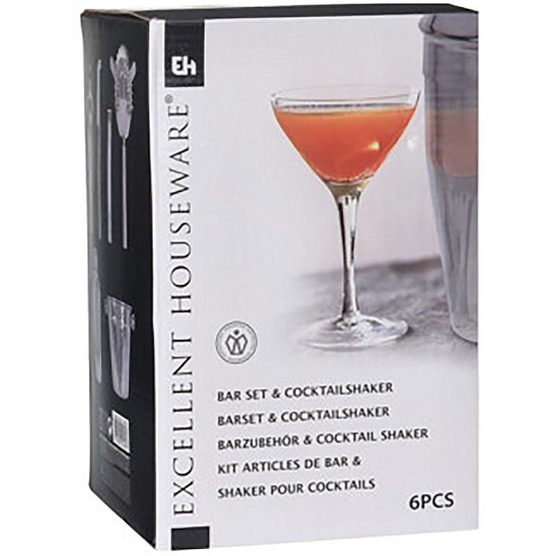 Cocktail Set -  6 delig - RVS