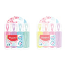 Maped Pastelkleurige Fluo Markers 4 Stuks Assorti