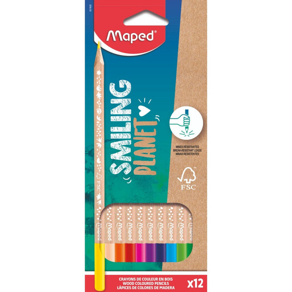 Maped Smiling Planet Kleurpotloden 12 Stuks