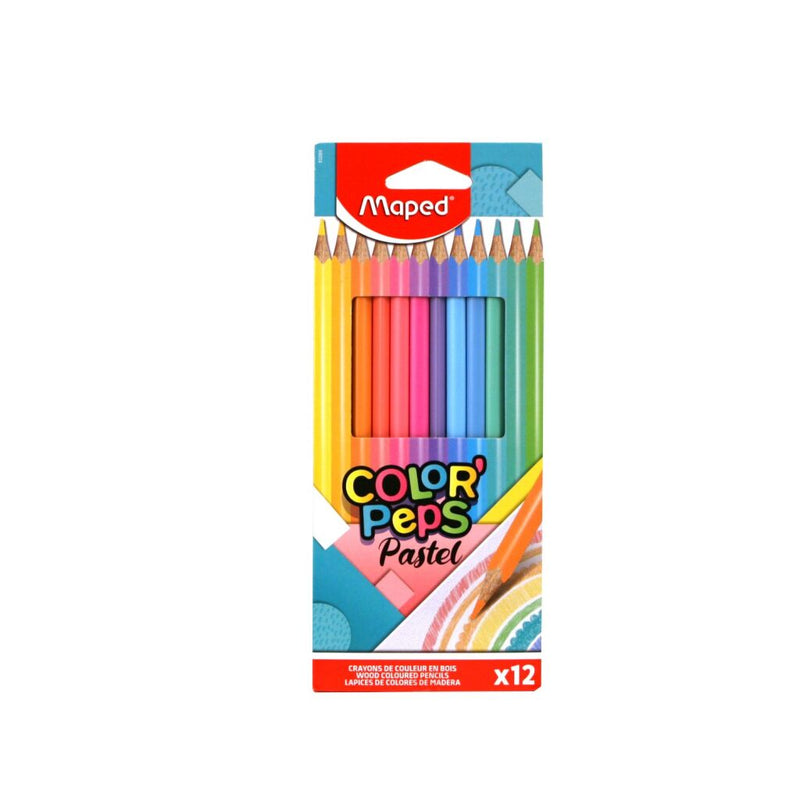 Maped Color Peps Pastel Kleurpotloden 12 Stuks