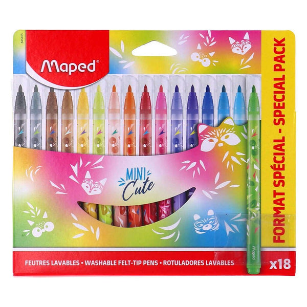 Maped Mini Cute Viltstiften 18 Stuks
