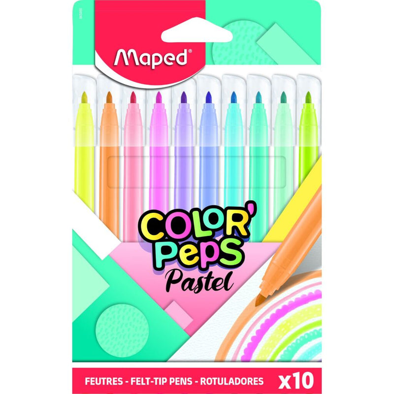 Maped Color Peps Pastel Viltstiften 10 Stuks