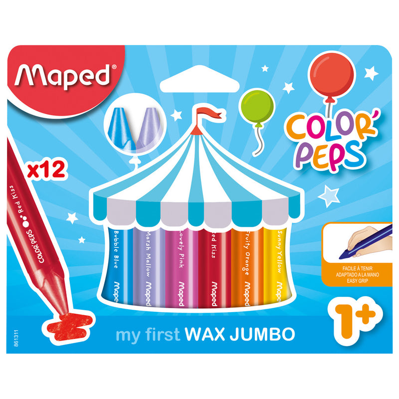 Maped Color?Peps Jumbo Waskrijtjes 12 Kleuren