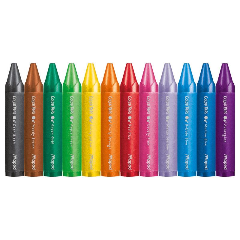 Maped Color?Peps Jumbo Waskrijtjes 12 Kleuren