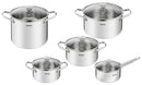 Tefal Cook &amp; Eat 5-delige Kookset Steelpan 16 cm en Kookpannen 18/20/24 cm en Soeppan 22cm