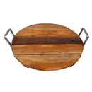 Dienblad Duro Hout met Metalen Greep, 45cm