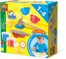 SES My First Klei met Gereedschap - 3 Kleipotjes